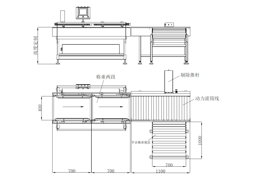 Bag Packaging Laundry Detergent Online Conveyor Checkweigher