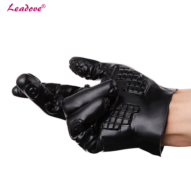 Massager Gloves Waterproof Soft Glove Silicone Erotic Sex Products Sex Toys for Couples Adult Products Xn0117