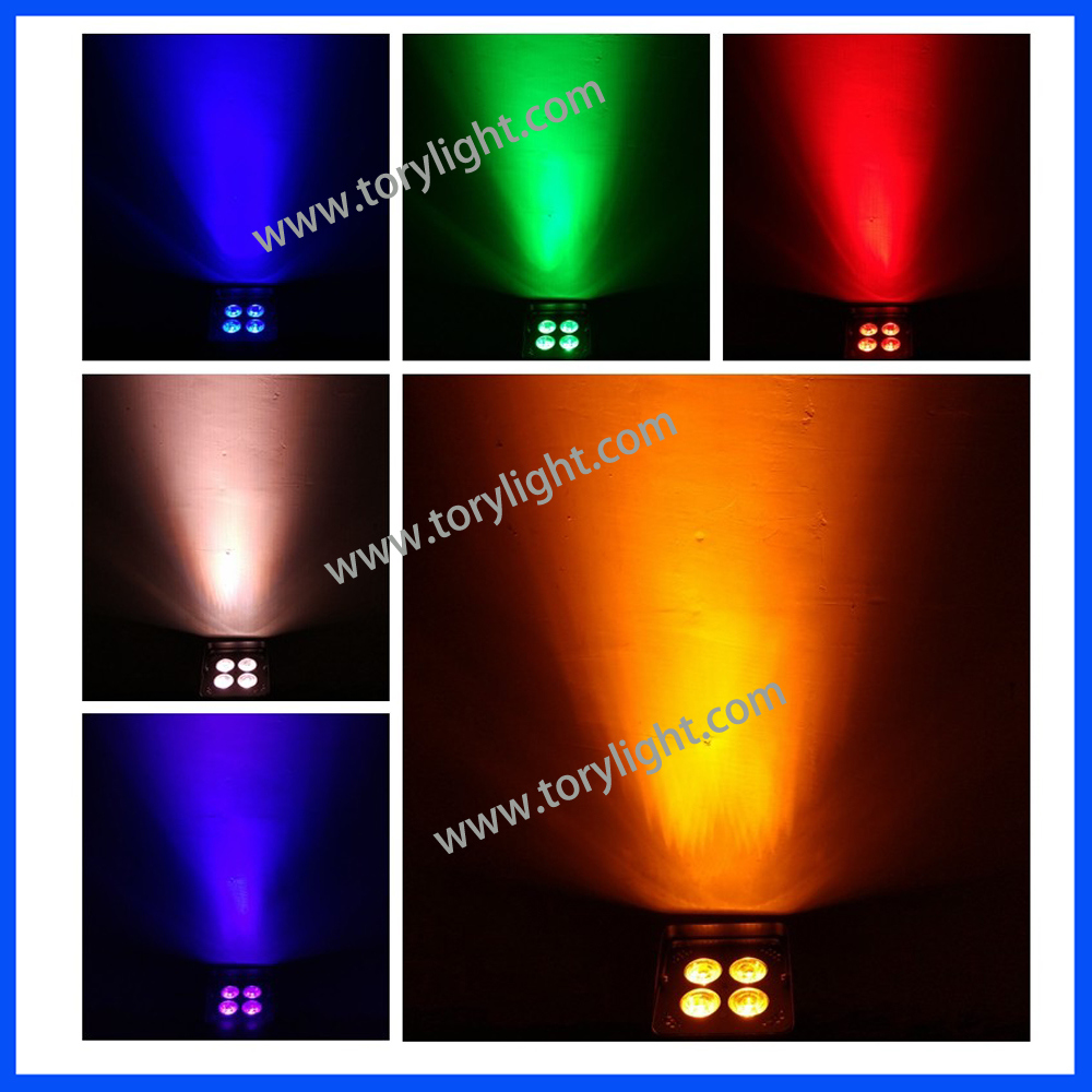 LED Slim PAR Battery 4PCS*18W Wireless Disco Light