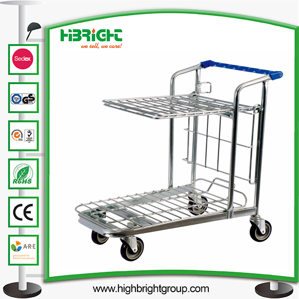 500kg Warehouse Storage Shopping Trolley Cart