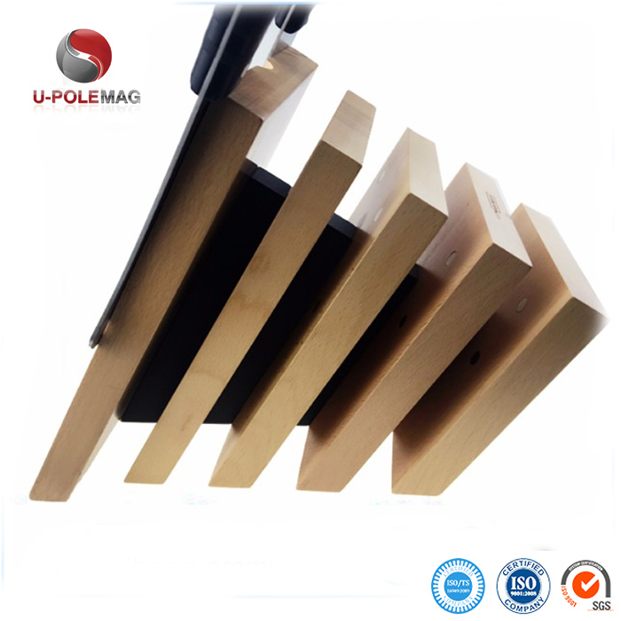 Eco-Friendly 5 Panel Solid Beech Wood Magnetic Knife Block