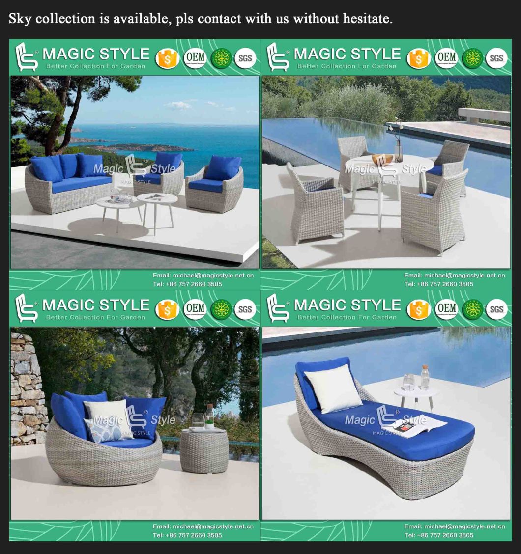 Outdoor New Wicker Dining Chair with Cushion Garden Dining Table Patio Dining Chair Rattan Dining Chair Modern Dining Table