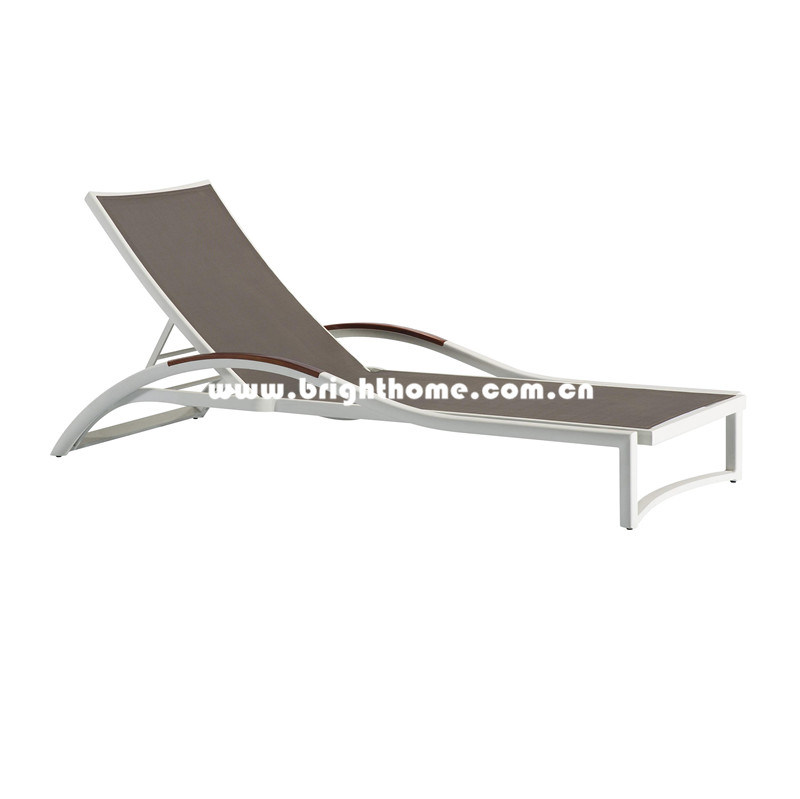 Sun Lounger in Textilne for Outdoor Use