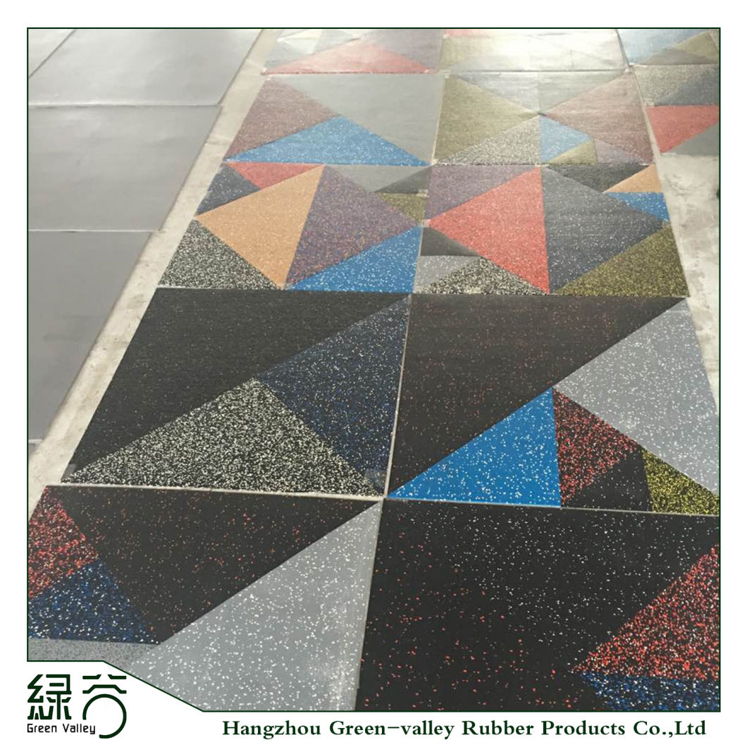 New Generation Roll of Rubber Mat with EPDM Flecks Roll Recycled Colorful Rubber Flooring