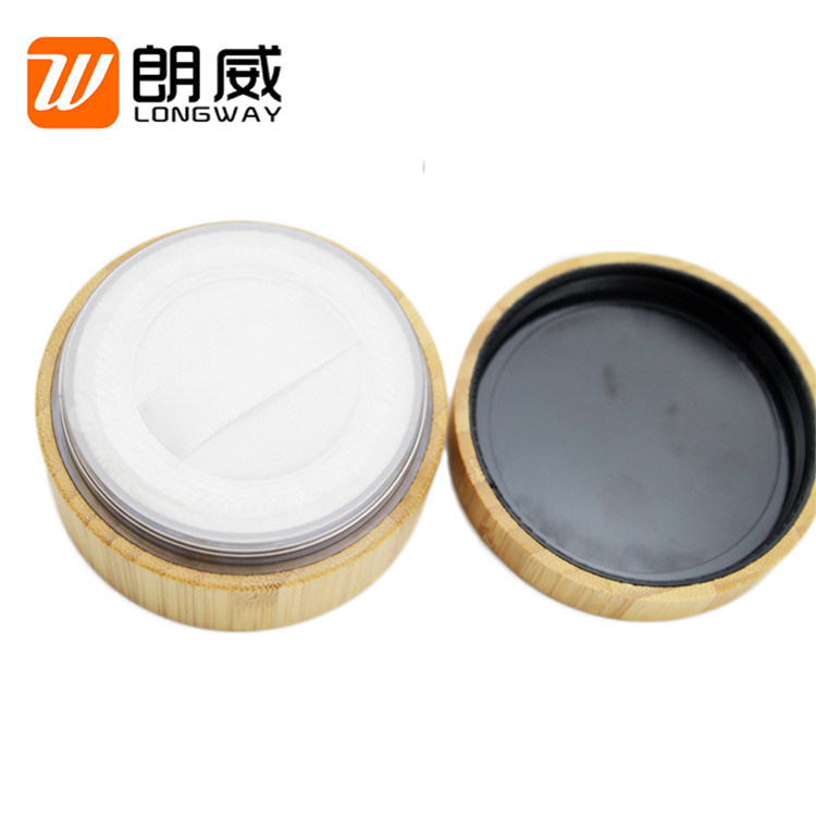 Luxury Cosmetic Packaging 10g 30g 50g Bamboo Wooden Cosmetic Cream Jars Wholesale
