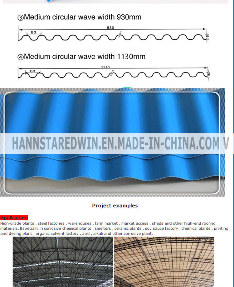 Recycled Plastic PVC Roof Sheet for Repeated Using