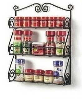 Kitchen Metal storage Seasoning Pot Rack