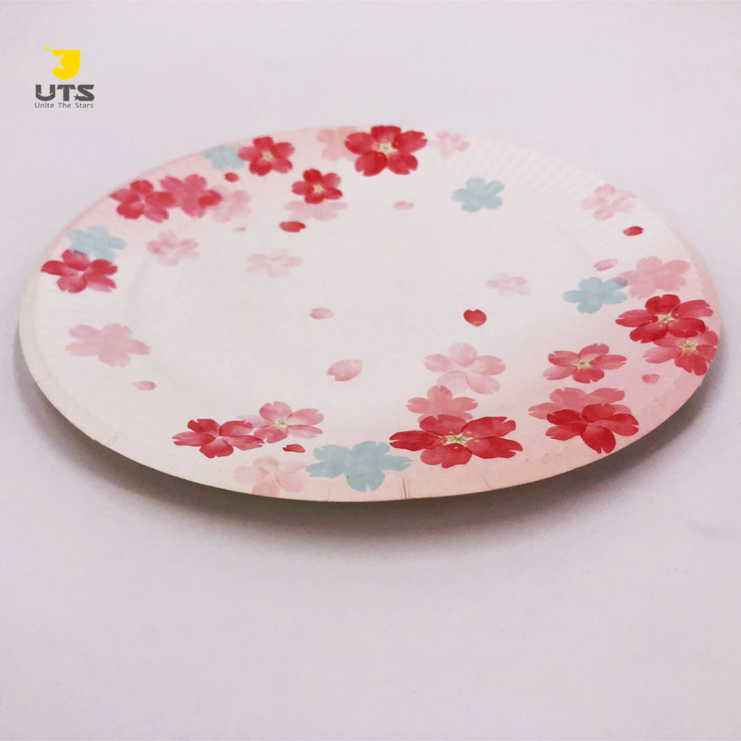 Custom Biodegradable Food Grade Paper Food Plates