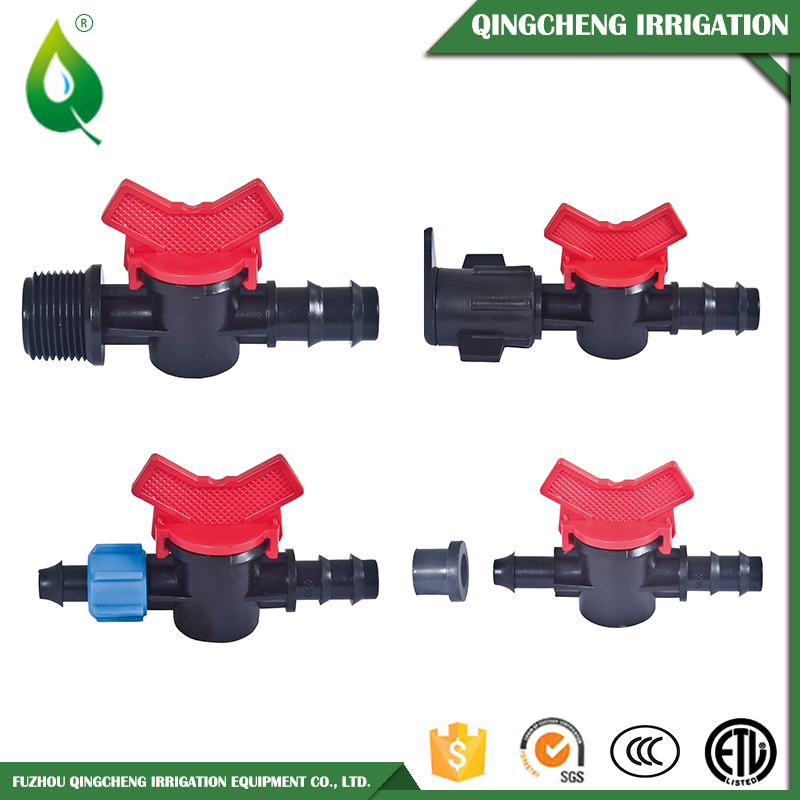 Drip Tape Irrigation Barbed Plastic Water Control Mini Valve