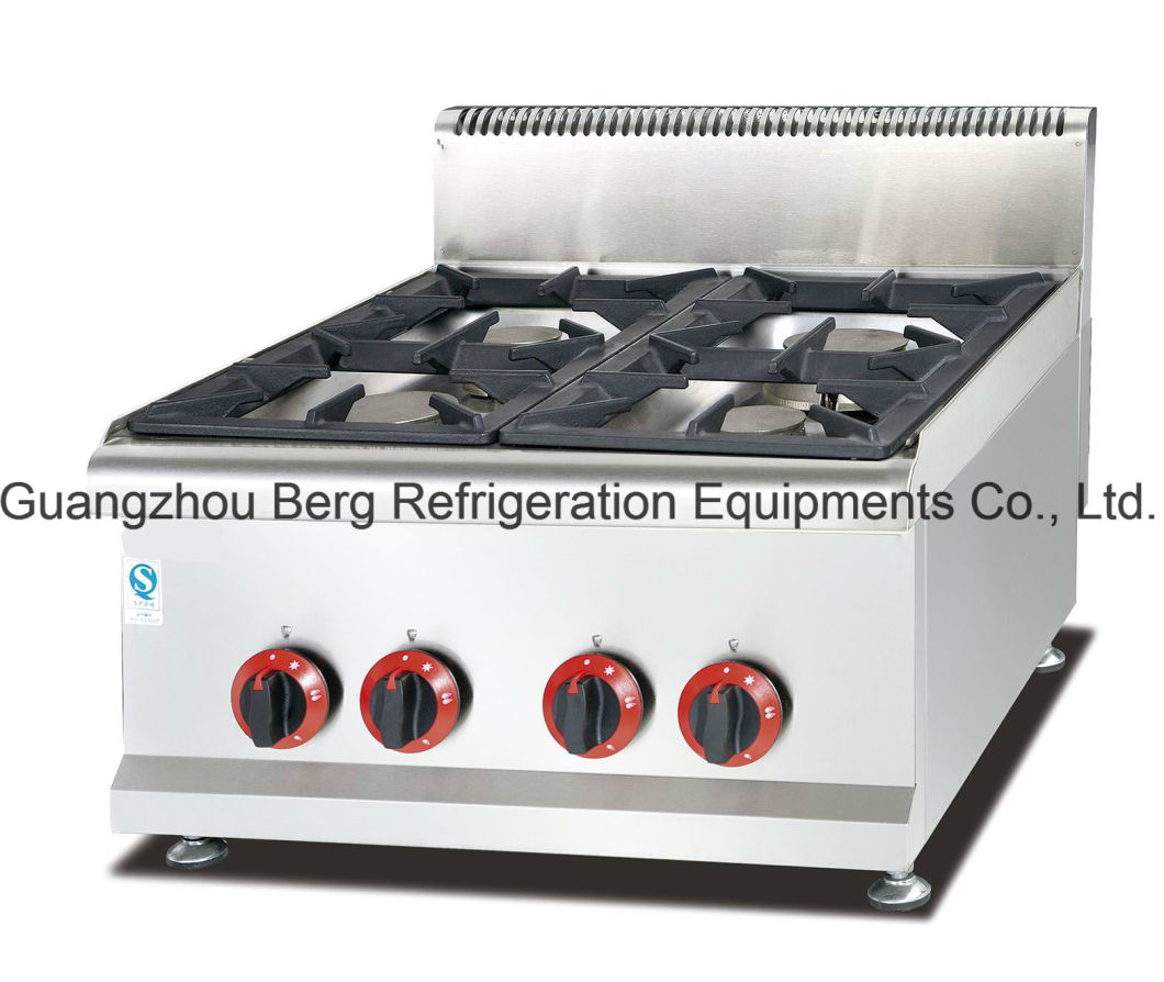 Commercial Fast Food Restaurant Counter Top Gas Stove