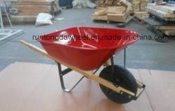 Wh6601 Heavy Duty Wood Handle Garden Wheelbarrow