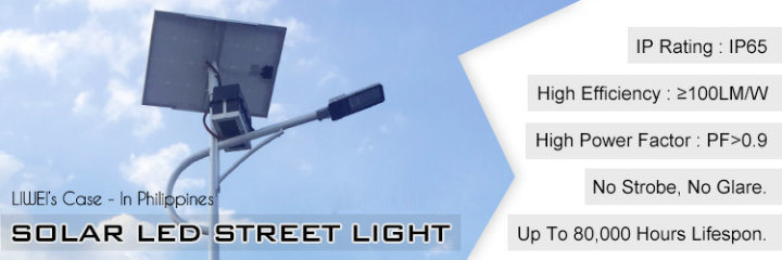 12V Battery DC Solar LED Street Lamp Post