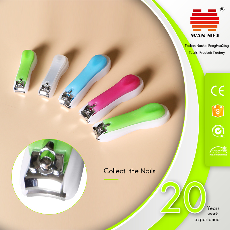 Colorful Electrophoretic Nail Cutter with Scissor Handle