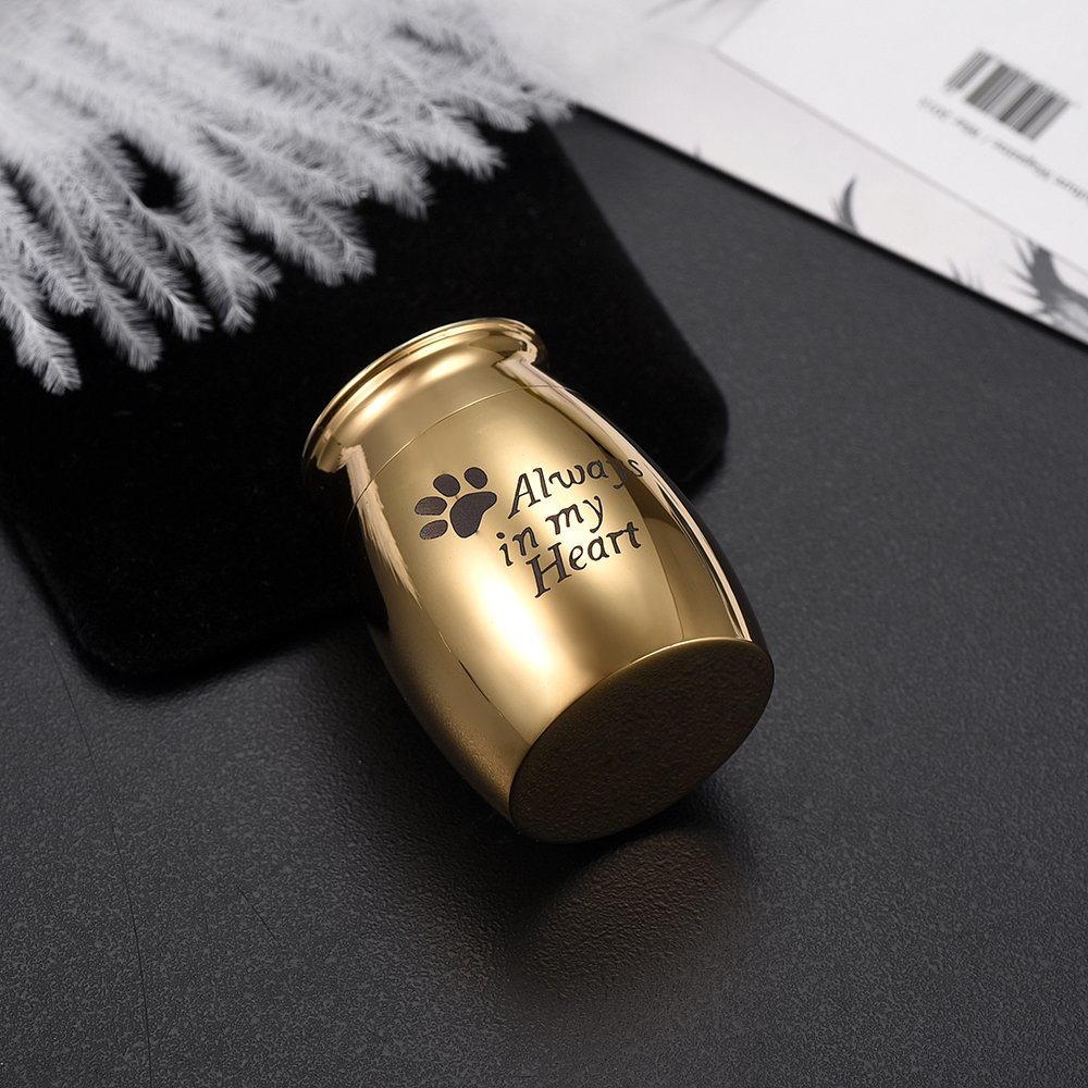 Wholesale Stainless Steel Cremation Pet Ash Urn for Dog Keepsake