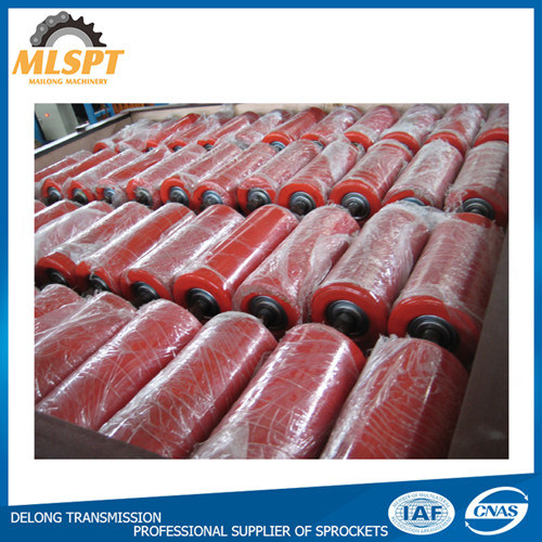 Handling Equipment Red Color Conveyor Industrial Steel Rollers