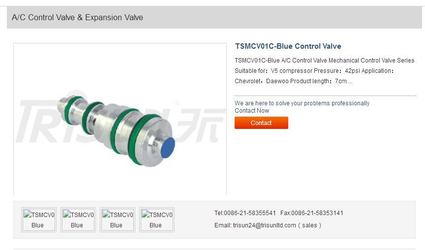 Mechanical Control Valve for Delphi CVC165/CVC185 Compressor