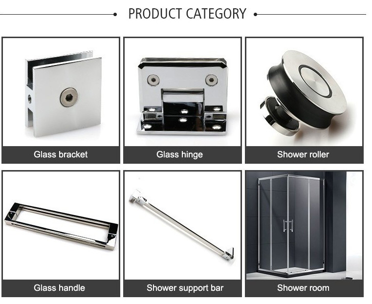 Aluminum Alloy Automatic Close Hydraulic Shower Hinge