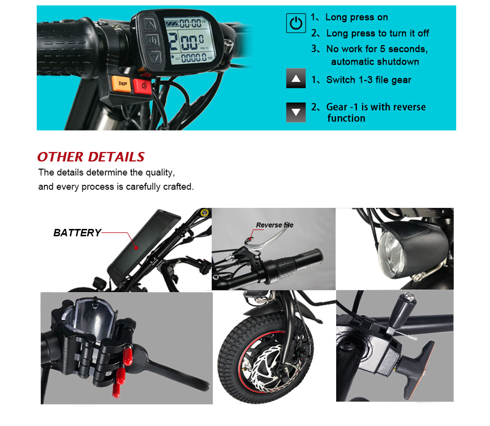 Cnebikes Handbike 36V 350W Electric Handcycle Wheelchair Attachment with Lithium Battery