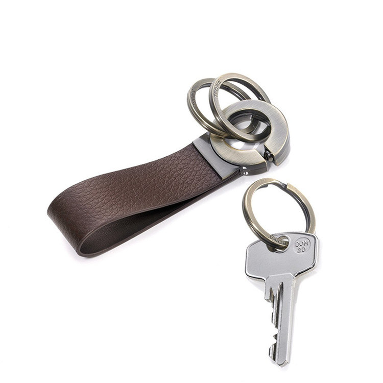 Promotional Gifts Good Quality Sturdy Leather Keychain