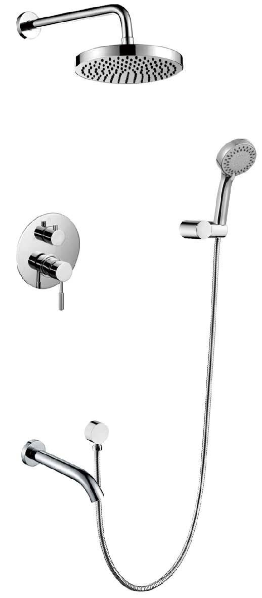 Brass Chrome Sanitary Ware Bathroom Thermostatic Shower Faucet Mixer