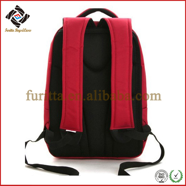 High-Grade Red Nylon Business Bag School Backpack Laptop Bag (FRT4-07)