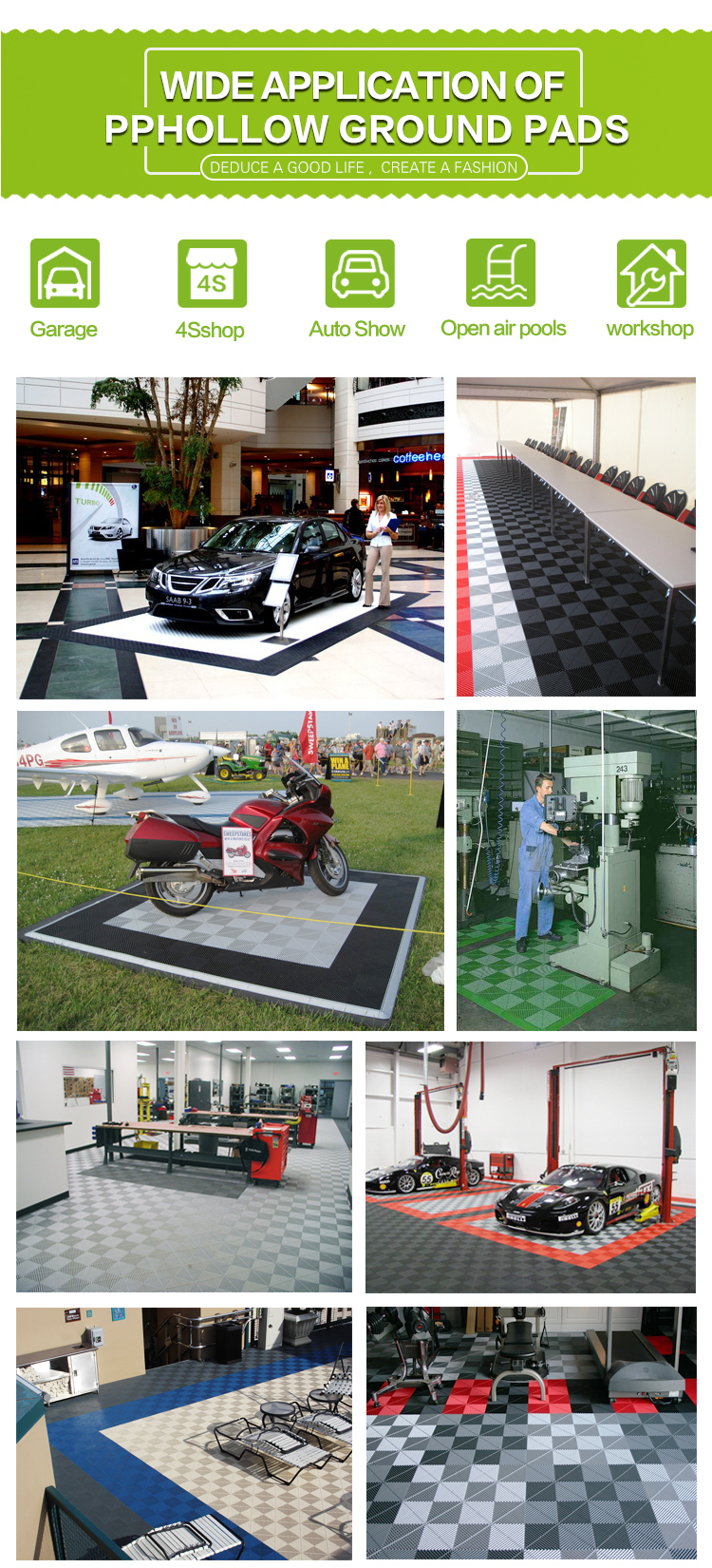 Garage Floor Tiles and PVC Floor Tiles, PVC Floor Interclocking Rubber Garage Floor Mats Lowes