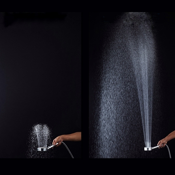 High Pressure Aluminum Water Saving Hand Held Showerhead Bathroom Rainfall Shower Kit