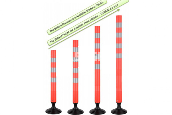 Road Safety Flexible Plastic Delineator Sign Post