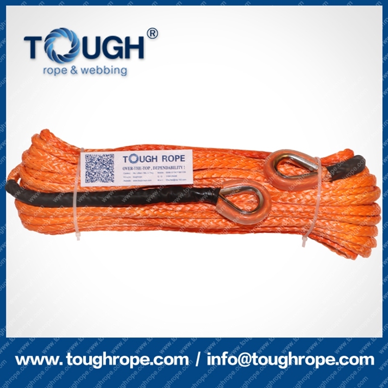 Dyneema Braided Rope/Synthetic Braided Rope for Winch Rope