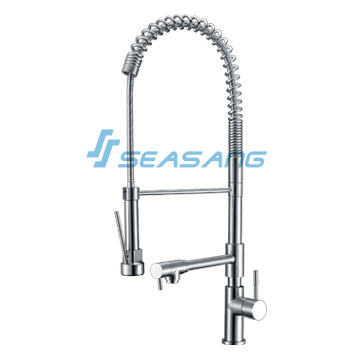 Stainless Steel Kitchen Water Faucet with Spray Shower Head