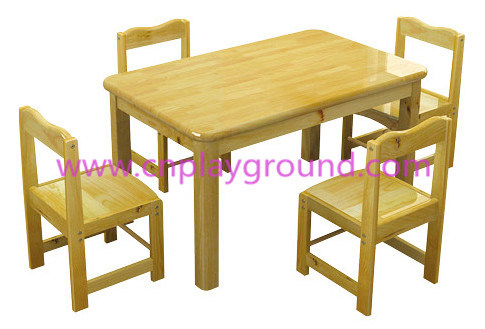 Cheap School Wooden Desk for Four Kids (HJ-3803)