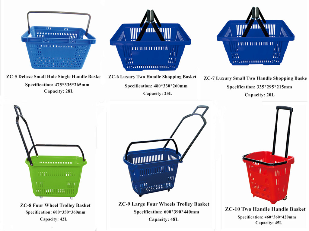 Folding Portable Basket Shopping Picnic Basket