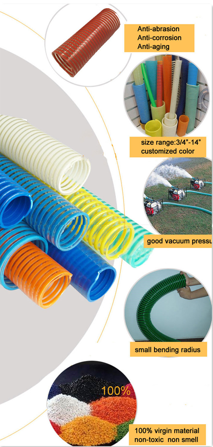 Wholesale Factory Price PVC Water Pump Suction Discharge Pipe Hose