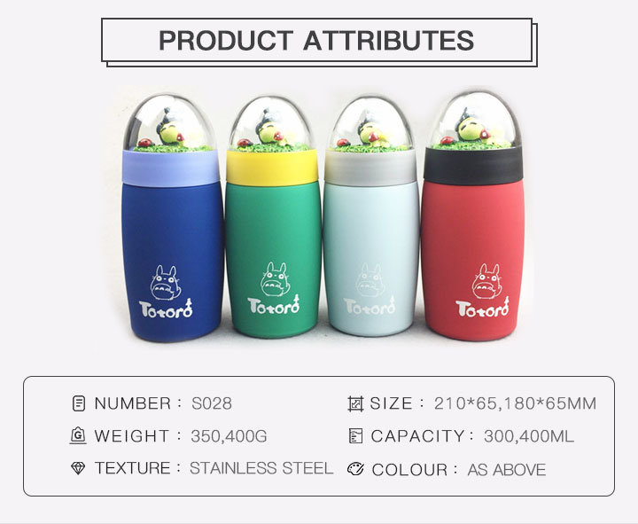 Creative Cartoon Micro-Landscape Stainless Steel Vacuum Thermos Cup