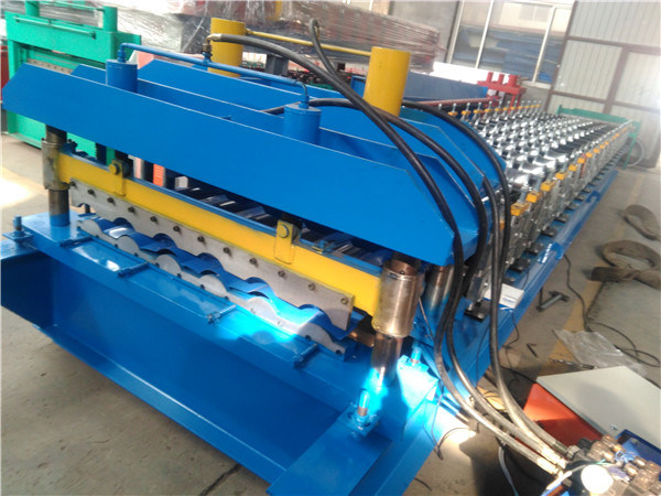 Glazed Aluminum Color Roof Sheet Tile Cold Roll Forming Machine