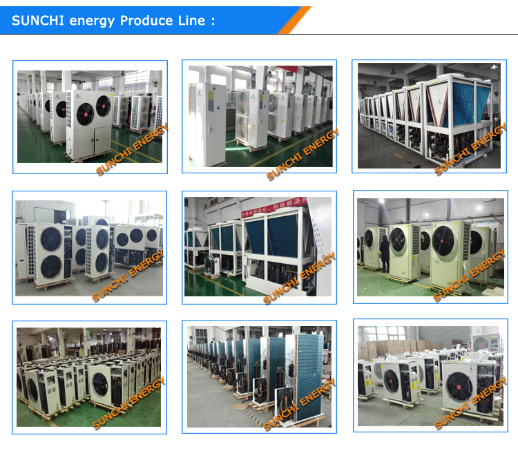 Amb. -20c Weather Outlet 90c Hot Water 3HP 5HP 10HP R134A+R410A Derectly Heating Pump Air to Water Industri Dryer