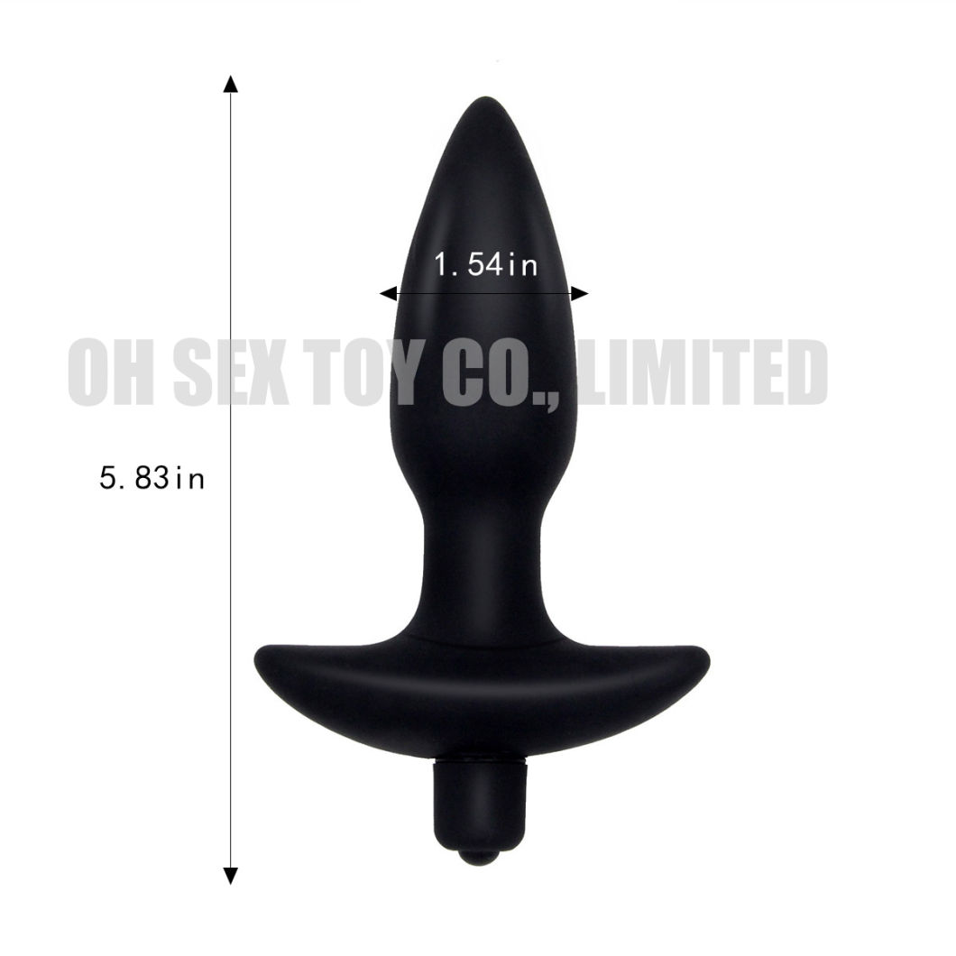 Silicone Made Tapered Vibrating Butt Plug Adult Products