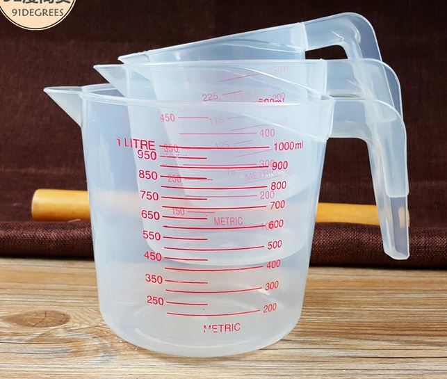 Plastic Measure Cup for Medical/Baking/Kitchen with Handle