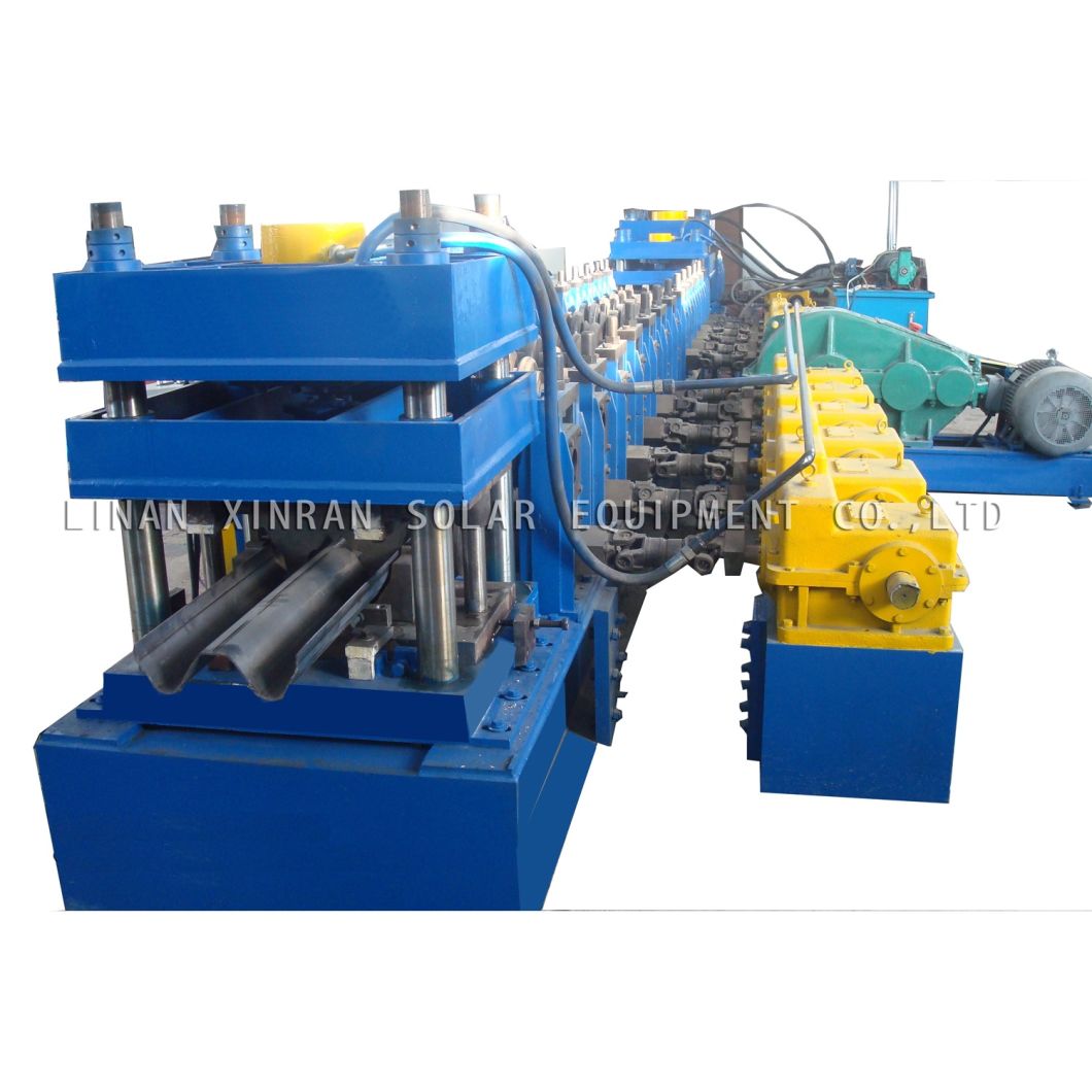 Forming Machine Road Crash Barrier Accessories Highway Guardrail Roll Forming Machine with Cutting Machine Bending Machine
