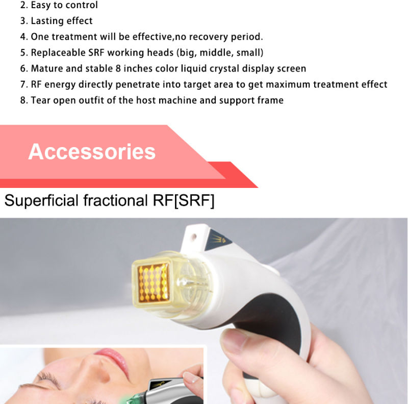 RF Face Lifting Fractional No-Needle RF Skin Tightening Device