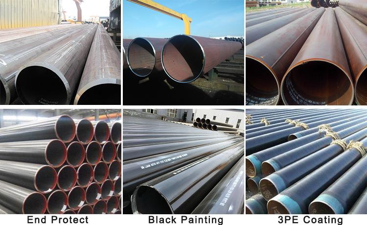 Sch100 Carbon Steel LSAW Pipe API 5L X65 Psl1