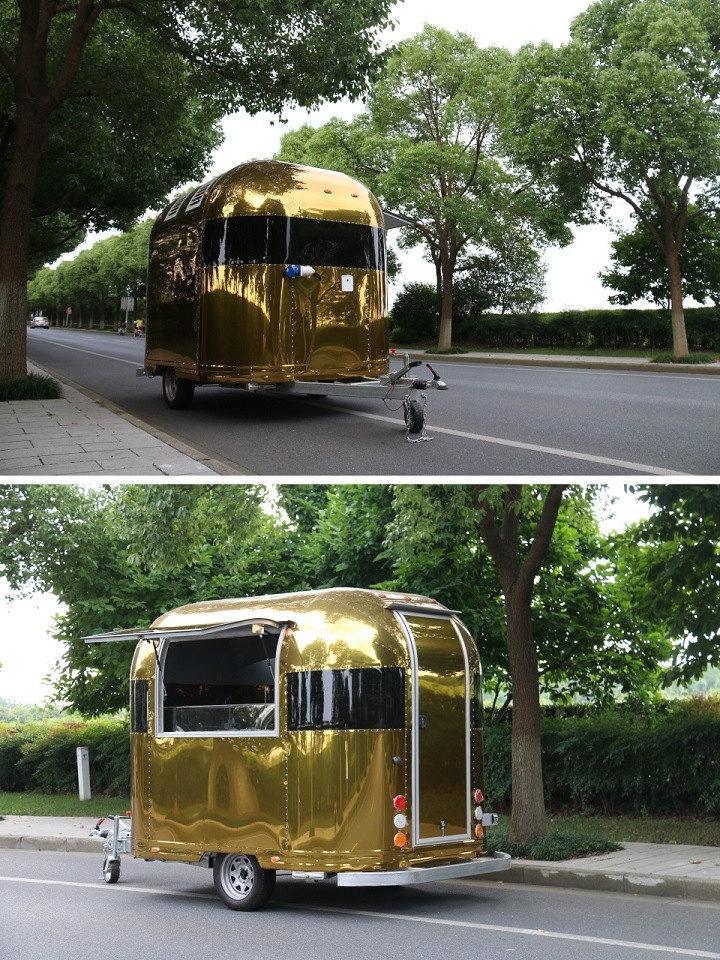 Overseas Aluminum Golden Hot Dog Cart