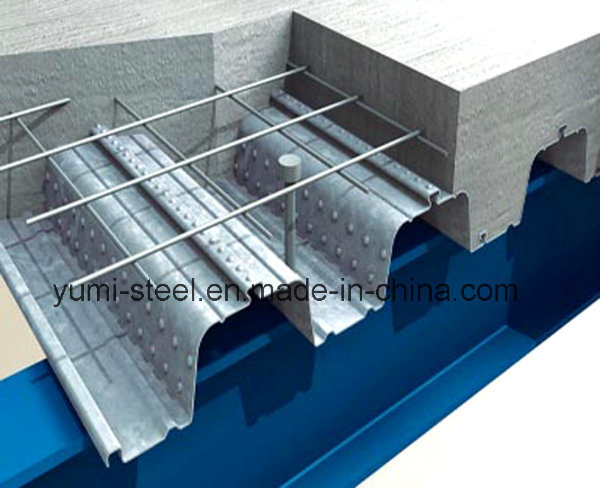 Simple Assembled Galvanized and Corrugated Steel Floor Decking Sheet