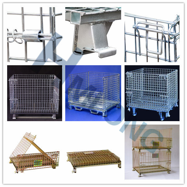 Metal Wire Mesh Foldable Container Used for Storage