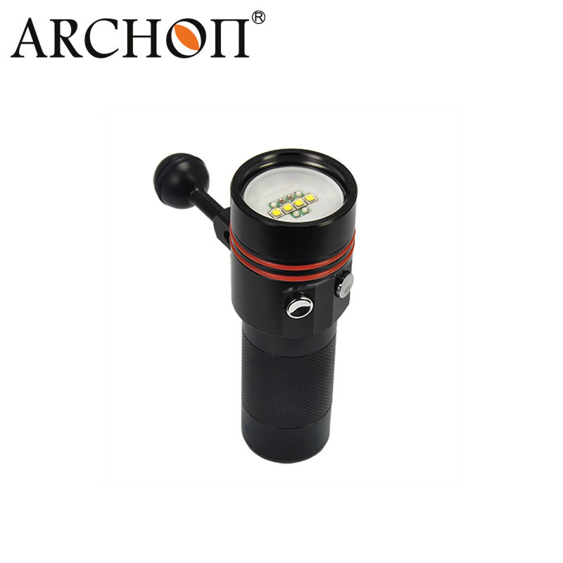 Archon 5000k-5500k Button Switch 2600lm Diving Video Torch W40V