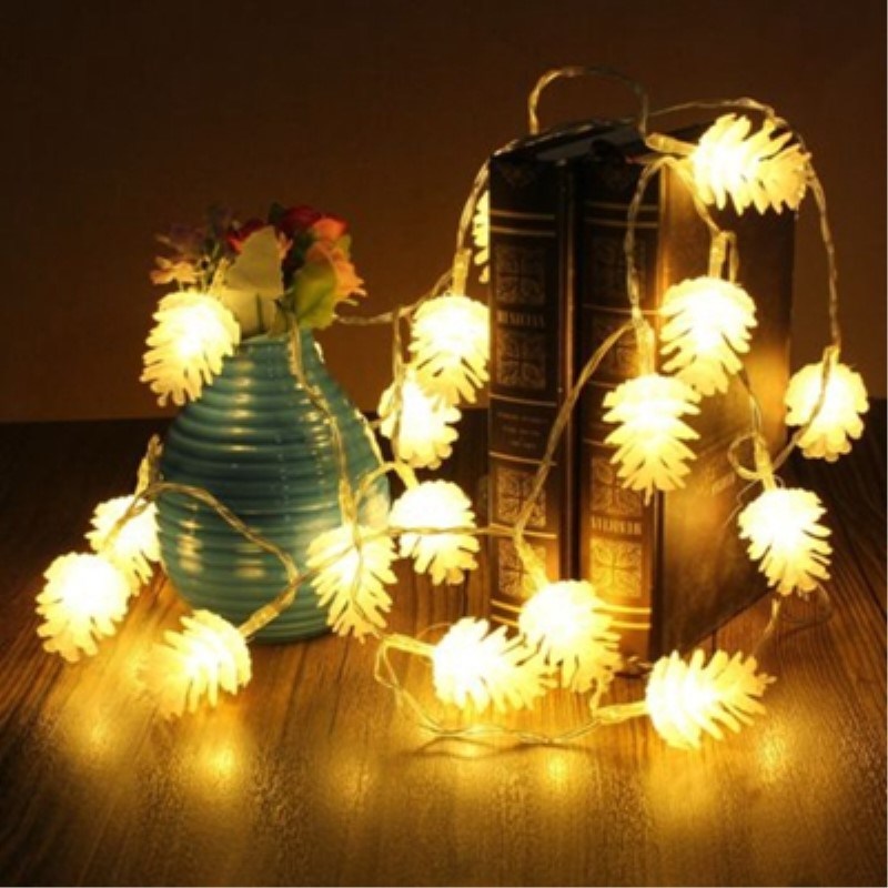 LED Pine Cone Solar String Lights for Xmas Christmas Decoration
