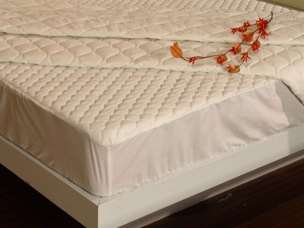 Wholesale Hotel Diamond Quilted Fitted Mattress Pad Mattress Protector