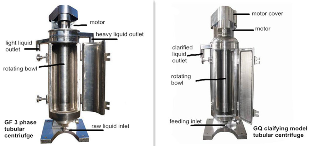 High Speed Food Oil Tubular Separator/ Tubular Centrifuge