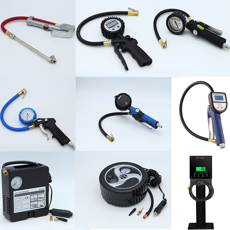 Digital Tire Air Compressor Inflator Tyre Air Pressure Gauge