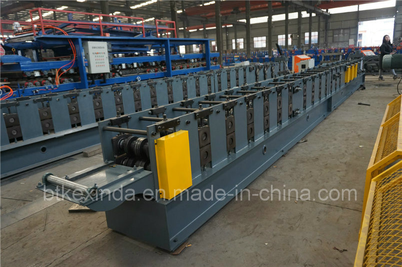 Kxd Storage Rack Cold Steel Profile Roll Forming Machine with Punching